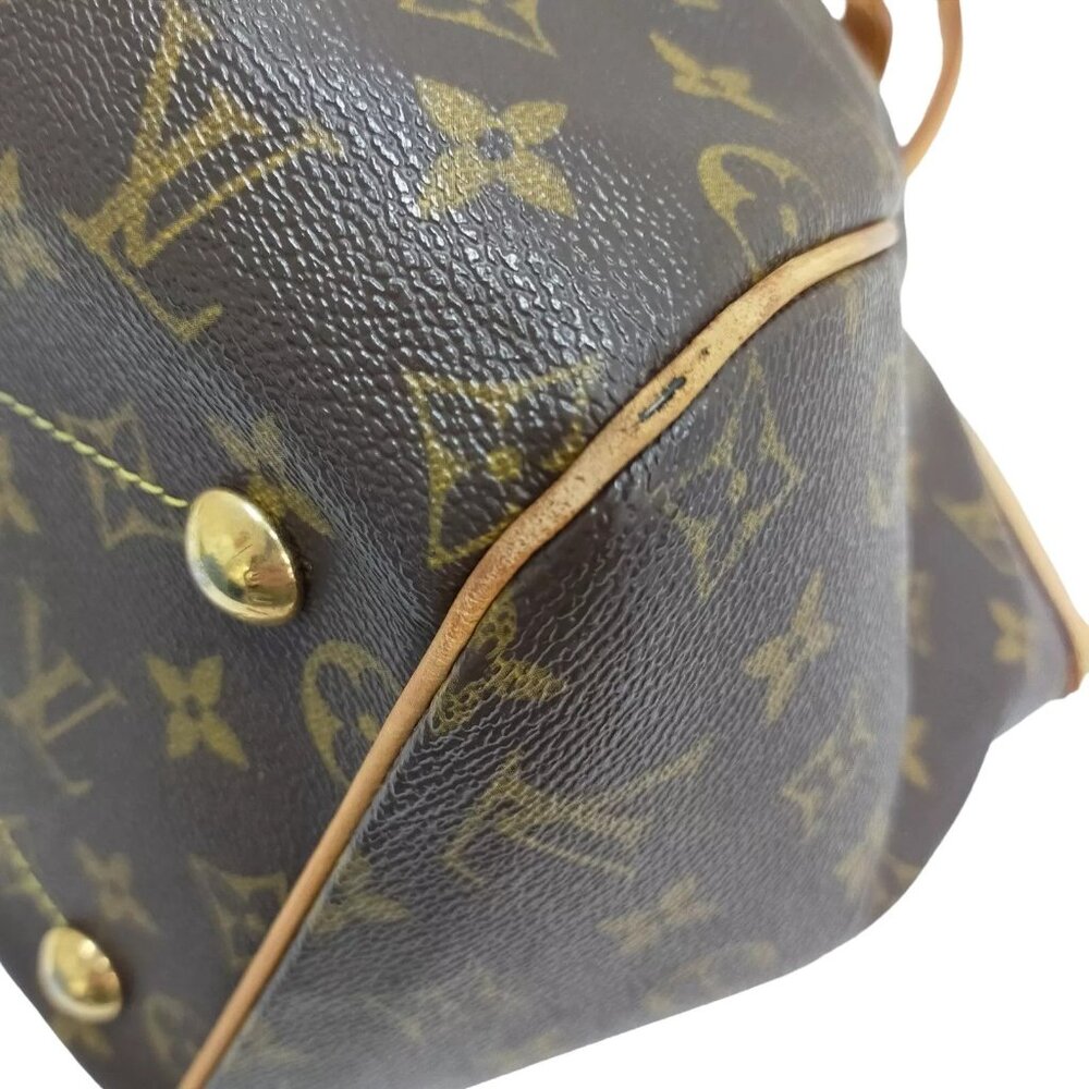 072411AL (S6) Louis Vuitton Tote Bag Tivoli GM Brown Monogram - Picture 5 of 9